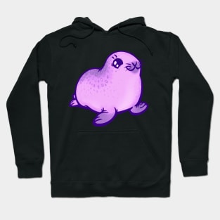 Purple Baby Ringed Seal the Animal Hoodie